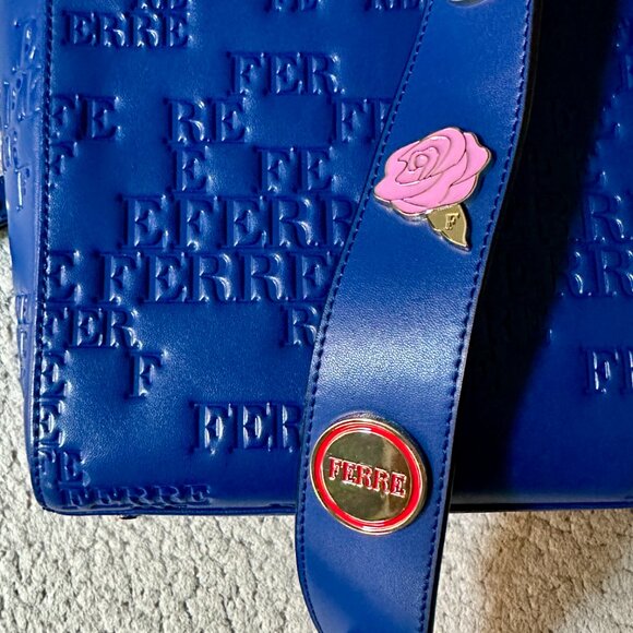 Gianfranco Ferré GFF Royal Blue Handbag - Picture 9 of 16